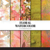 Floral Watercolor Scrapbook Paper Collection Pack