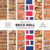Well-Built Brick Wall 8x8 Scrapbook Paper