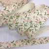 Flowers Printed Cotton Ribbon for DIY Crafts