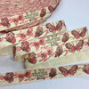 Flowers Printed Cotton Ribbon for DIY Crafts