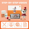 Amigurumi Crochet Kit for Adults Intermediate DIY Craft Bear with Materials