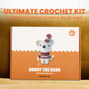 Amigurumi Crochet Kit for Adults Intermediate DIY Craft Bear with Materials