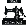 Sewing Machine Personalized Metal Art Decor Sign