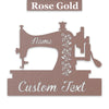 Sewing Machine Personalized Metal Art Decor Sign