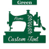 Sewing Machine Personalized Metal Art Decor Sign